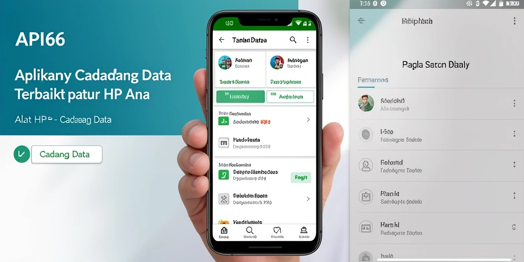Antarmuka aplikasi API66 yang mudah digunakan untuk cadangan data.