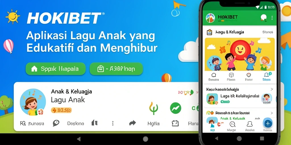 Tampilan antarmuka HOKIBET yang colorful dan ramah anak.